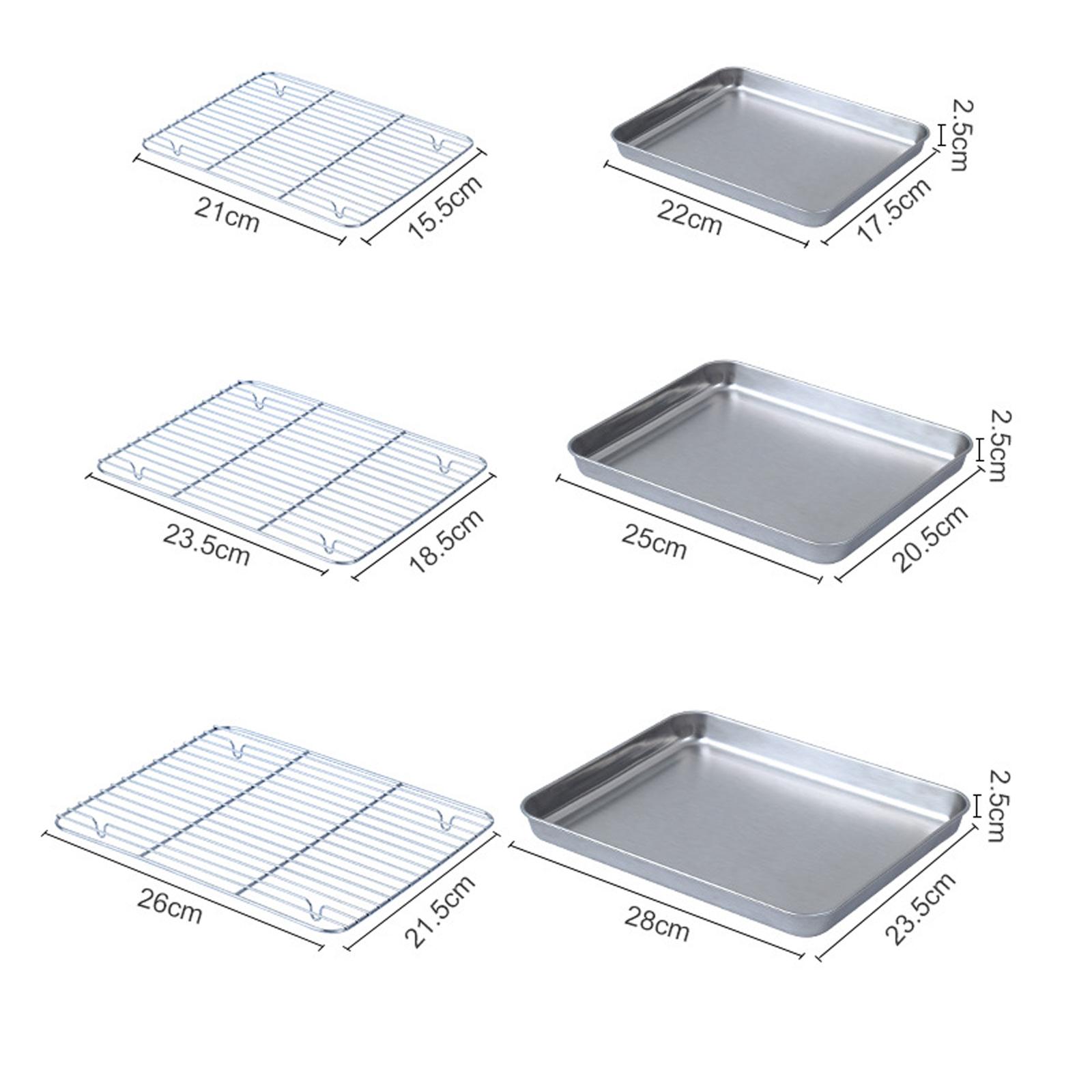 Kitchen Baking Pan Storage - 쿠키, 고기, 빵을 위한 와이어랙이 있는