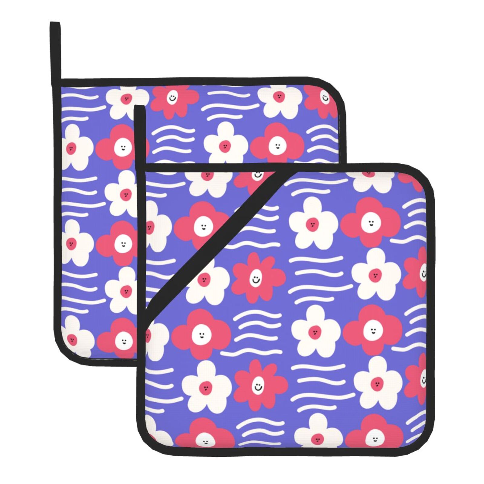 Kitchen Baking Dishes - 꽃꽃 냄비 홀더 2 개 세트,