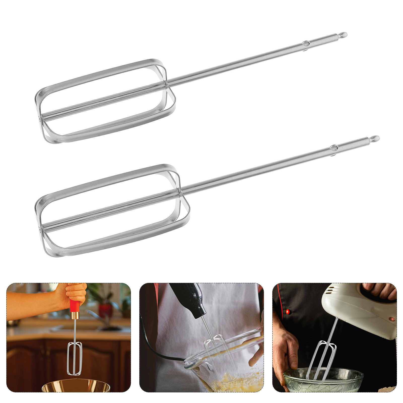Kitchen Baking Appliances - 2 Pcs 스테인레스 스틸 핸드 믹서