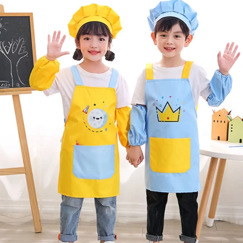 3피스 어린이 주방 앞치마 세트 베이킹 키즈 페인팅 앞 - Kitchen Baking Drawing 리뷰 및 가격