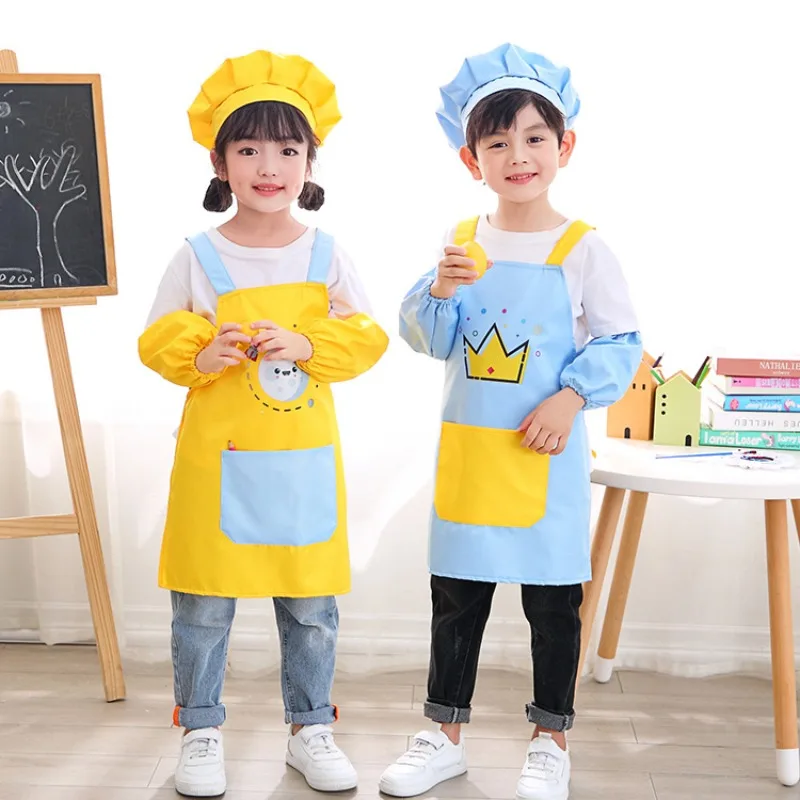 3피스 어린이 주방 앞치마 세트 베이킹 키즈 페인팅 앞 - Kitchen Baking Drawing 리뷰 및 가격