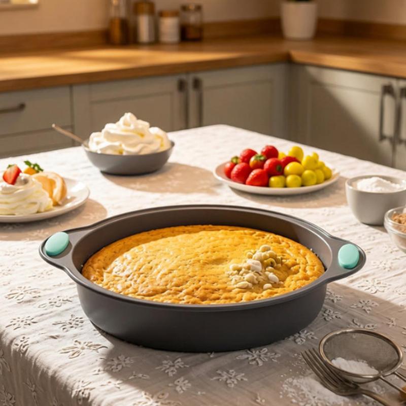 핫세일 1/3개 주방 베이킹 도구 실리콘 원형 케이크  - Kitchen Baking Pans For Sale 리뷰 및 가격