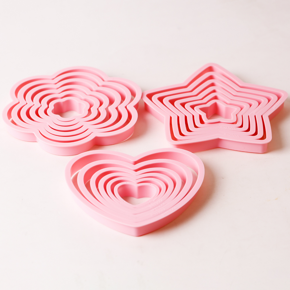 1set/3sets 핑크 하트 스타 꽃 쿠키 비스킷 커 - Baking Kitchen Set 리뷰 및 가격
