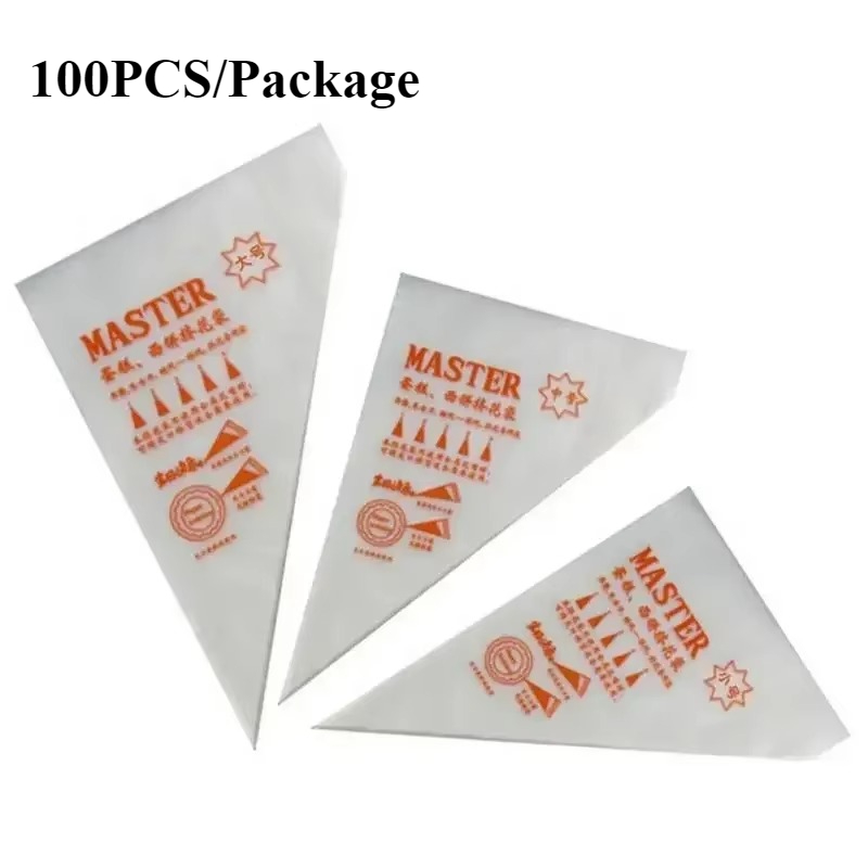100pcs 일회용 과자 가방 케이크 디자인 장식 도구 - Baking Kitchen Design 리뷰 및 가격