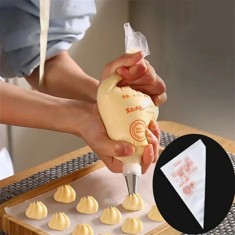 100pcs 일회용 과자 가방 케이크 디자인 장식 도구 - Baking Kitchen Design 리뷰 및 가격