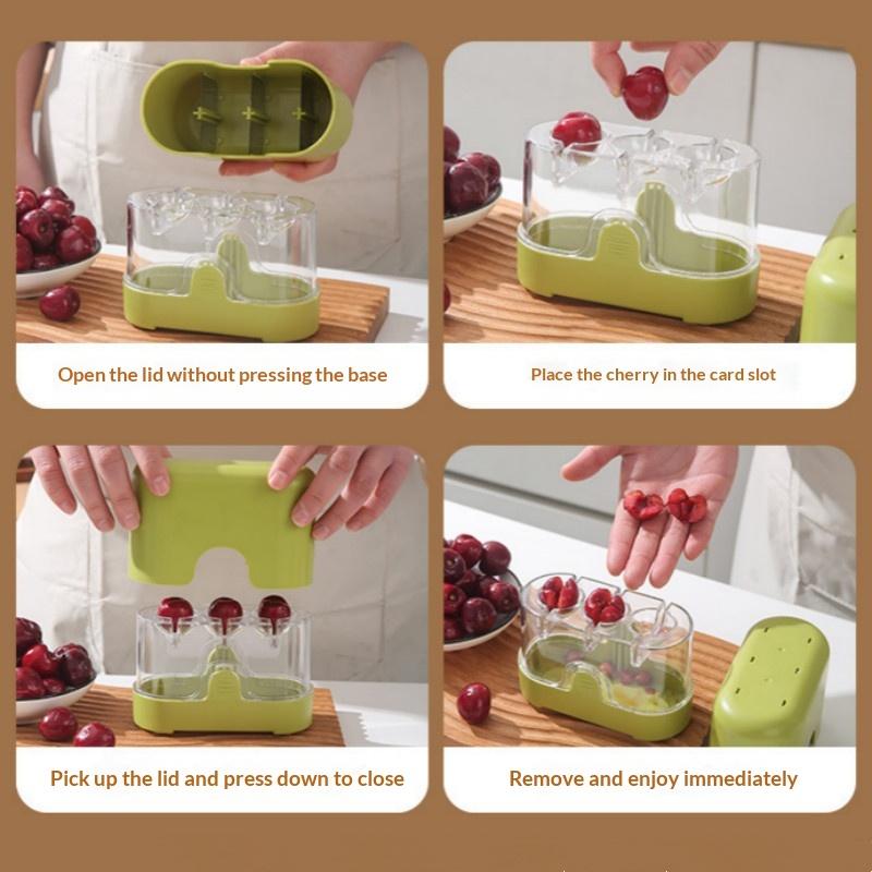 멀티 슬롯 체리 & 올리브 씨 제거기 원터치 빠른 작동 - Kitchen And Baking Tools 리뷰 및 가격