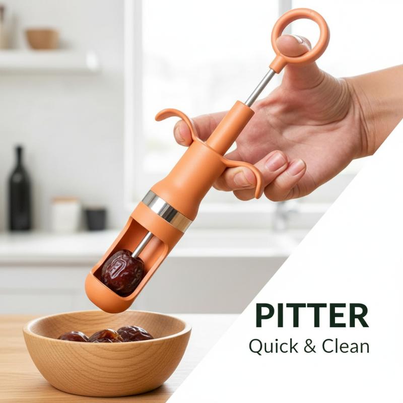미끄럼 방지 손잡이가 있는 체리 및 붉은 대추 씨 제거 - Kitchen And Baking Tools 리뷰 및 가격
