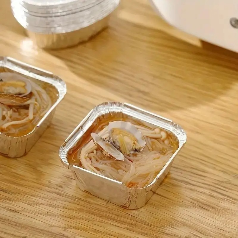 20/40Pcs 사각형 일회용 알루미늄 호일 트레이 식 - Kitchen Baking Pan Storage 리뷰 및 가격