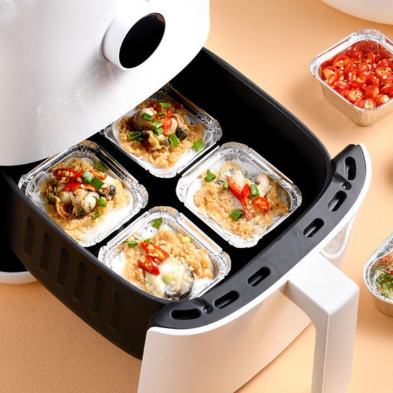 20/40Pcs 사각형 일회용 알루미늄 호일 트레이 식 - Kitchen Baking Pan Storage 리뷰 및 가격