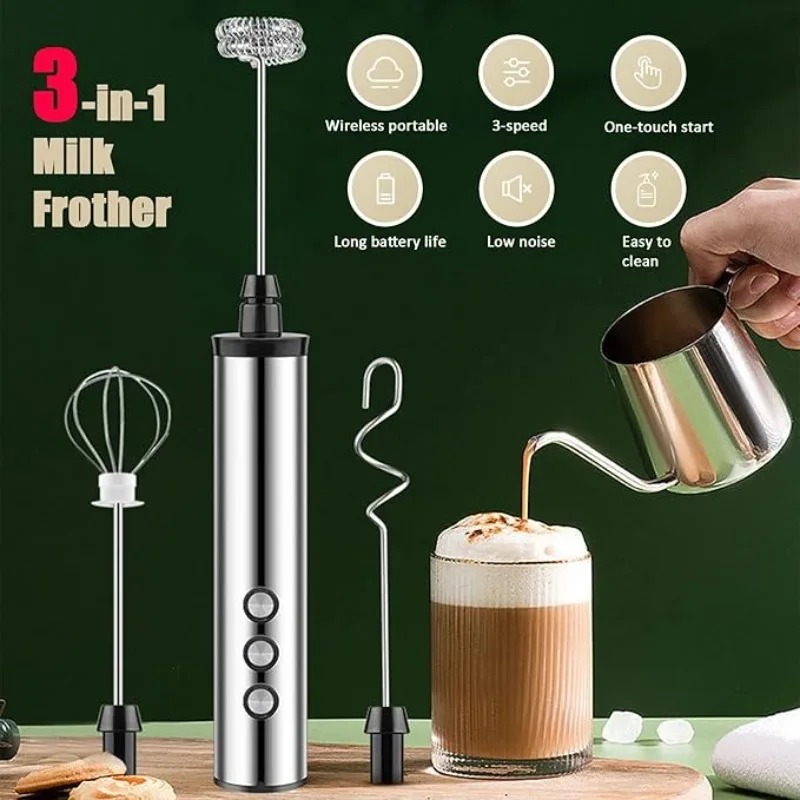 마그파이 3 in 1 핸드헬드 전동 우유 거품기 음료  - Kitchen Baking Appliances 리뷰 및 가격