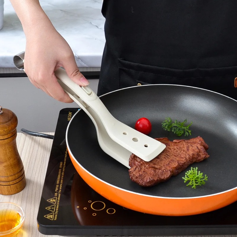 다용도 2 in 1 실리콘 집게 주걱, 오믈렛 주걱,  - Kitchen Baking Appliances 리뷰 및 가격