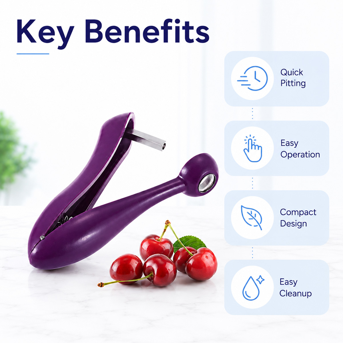 체리 씨 제거기 휴대용 체리 피터 도구 및 올리브 피터 - Kitchen And Baking Tools 리뷰 및 가격