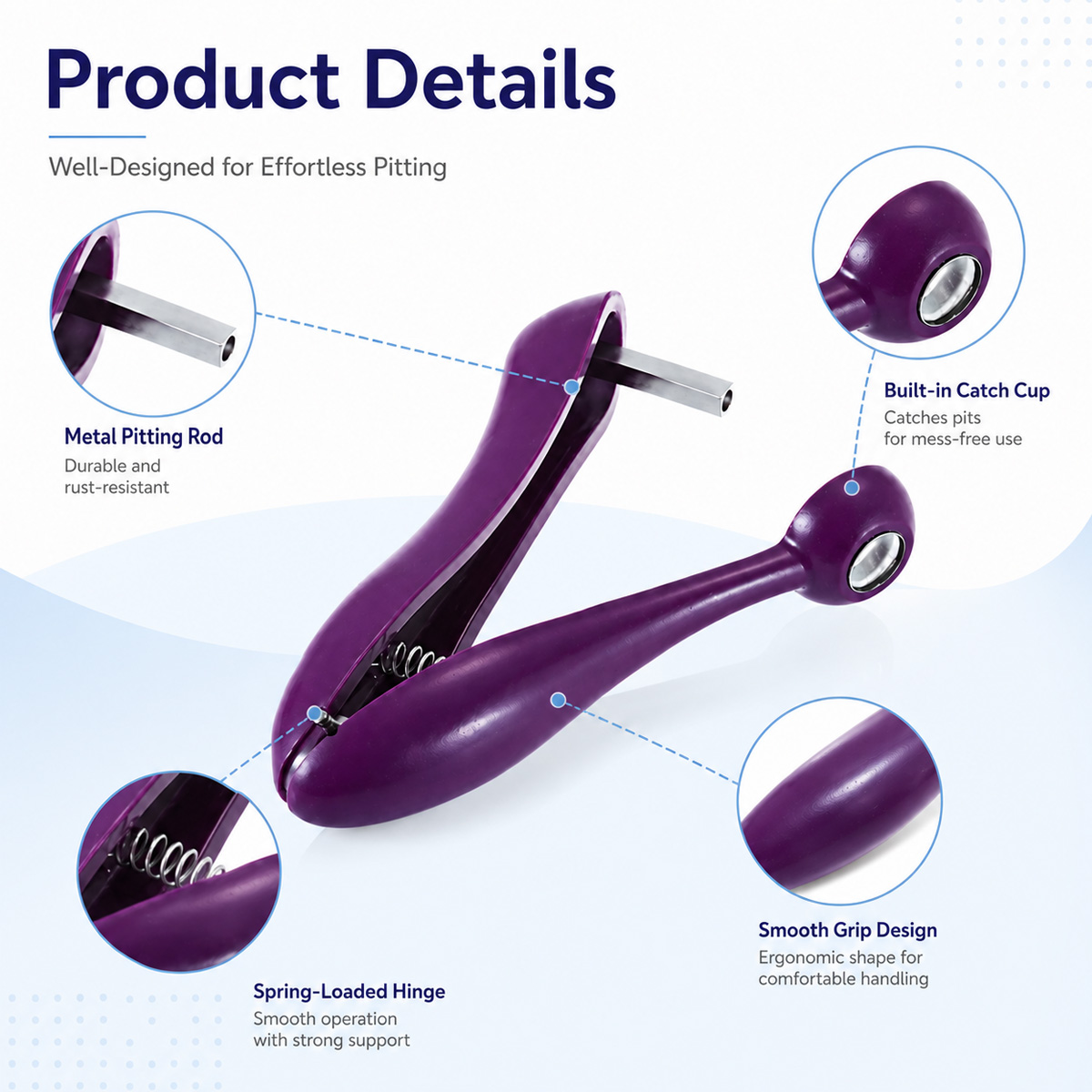 체리 씨 제거기 휴대용 체리 피터 도구 및 올리브 피터 - Kitchen And Baking Tools 리뷰 및 가격