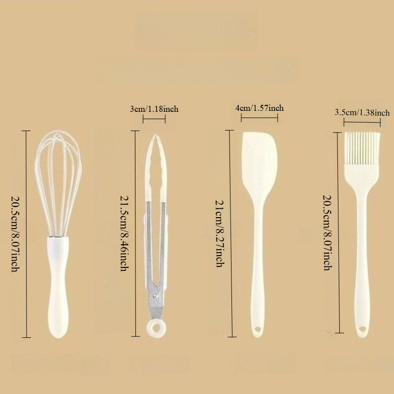 3/4pcs 베이킹 세트 식품 등급 실리콘 내열성 크림 - Baking Kitchen Set 리뷰 및 가격