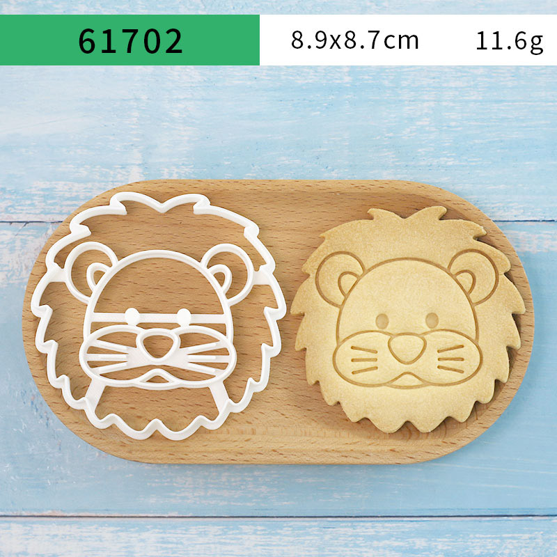 4개 동물 쿠키 커터 세트 3D 귀여운 사자 호랑이 기 - Baking Kitchen Set 리뷰 및 가격