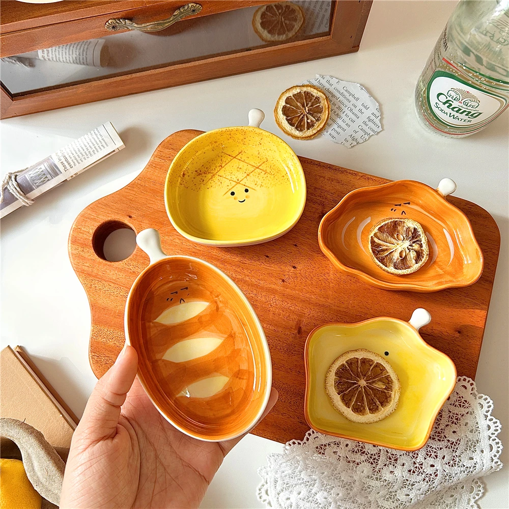 창의적인 빵 모양 세라믹 접시, 작은 소스 접시, 스낵 - Kitchen Baking Dishes 리뷰 및 가격