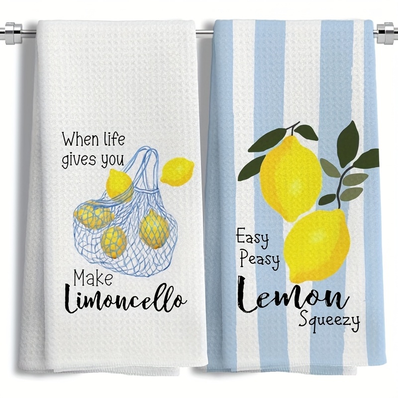 2개, 레몬 메쉬 주방 타월, 40Cm*60Cm 타월  - Kitchen Baking Decor 리뷰 및 가격
