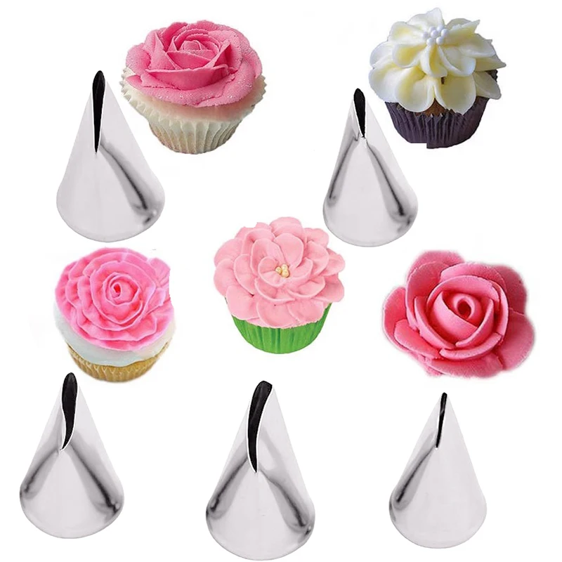 꽃 튤립 장미 깍지 잎 꽃잎 금속 네일 장식 리프터,  - Kitchen Baking Decor 리뷰 및 가격