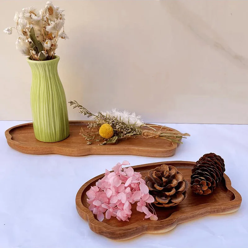 일본식 나무 차 커피 트레이 과일 디저트 사탕 접시 나 - Kitchen Baking Dishes 리뷰 및 가격